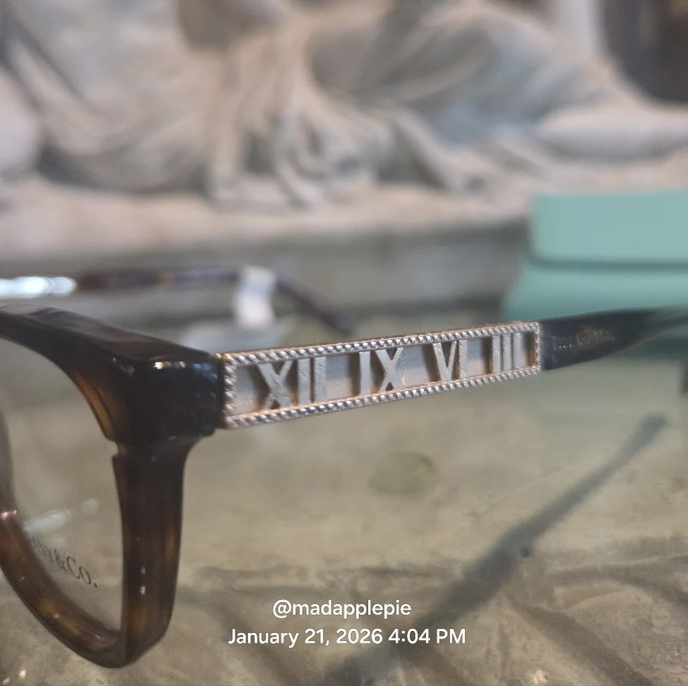 Tiffany & Co. TF2102 Roman Numeral Luxury Eyeglasses Frame Only Tortoise #164